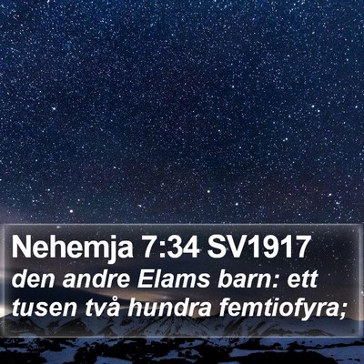 Nehemja 7:34 SV1917 Bible Verse Image
