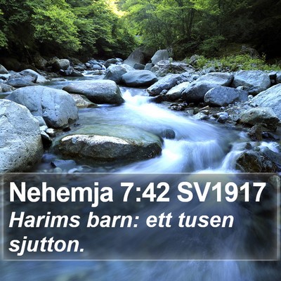 Nehemja 7:42 SV1917 Bible Verse Image