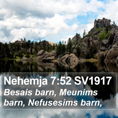 Nehemja 7:52 SV1917 Bible Verse Image