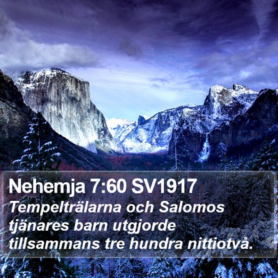 Nehemja 7:60 SV1917 Bible Verse Image