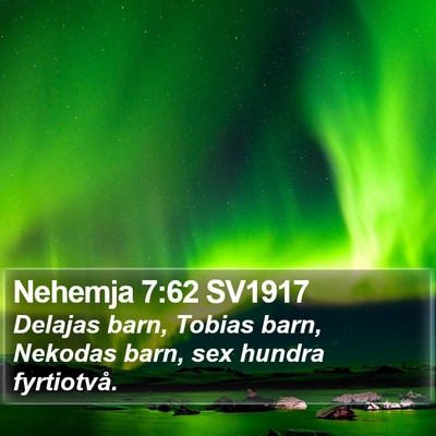 Nehemja 7:62 SV1917 Bible Verse Image