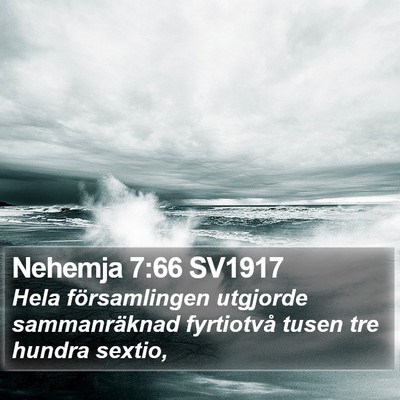Nehemja 7:66 SV1917 Bible Verse Image