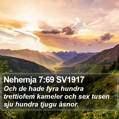 Nehemja 7:69 SV1917 Bible Verse Image