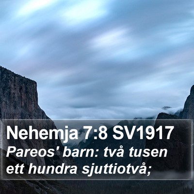 Nehemja 7:8 SV1917 Bible Verse Image