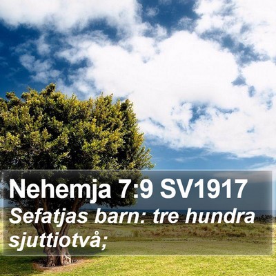 Nehemja 7:9 SV1917 Bible Verse Image