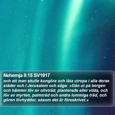 Nehemja 8:15 SV1917 Bible Verse Image