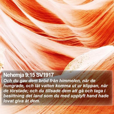 Nehemja 9:15 SV1917 Bible Verse Image