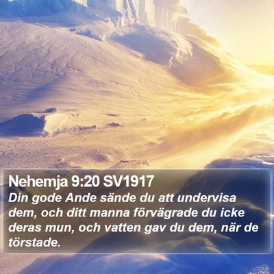Nehemja 9:20 SV1917 Bible Verse Image