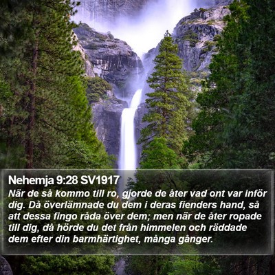 Nehemja 9:28 SV1917 Bible Verse Image