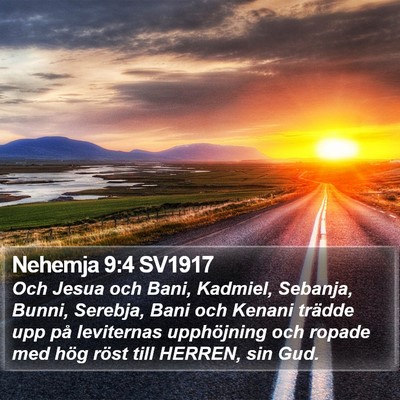 Nehemja 9:4 SV1917 Bible Verse Image
