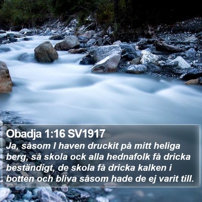 Obadja 1:16 SV1917 Bible Verse Image