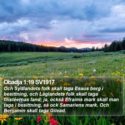 Obadja 1:19 SV1917 Bible Verse Image
