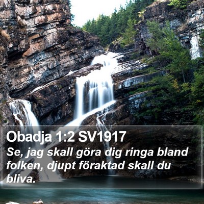 Obadja 1:2 SV1917 Bible Verse Image