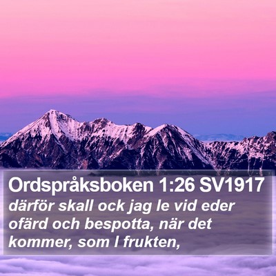 Ordspråksboken 1:26 SV1917 Bible Verse Image