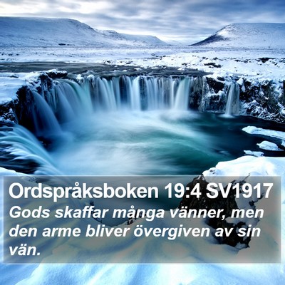 Ordspråksboken 19:4 SV1917 Bible Verse Image