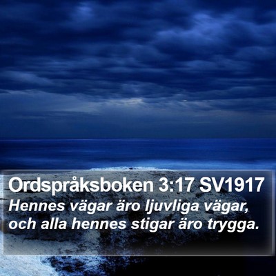 Ordspråksboken 3:17 SV1917 Bible Verse Image