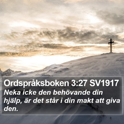 Ordspråksboken 3:27 SV1917 Bible Verse Image