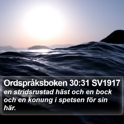 Ordspråksboken 30:31 SV1917 Bible Verse Image