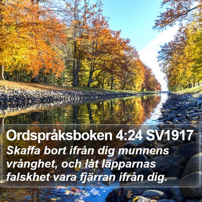 Ordspråksboken 4:24 SV1917 Bible Verse Image