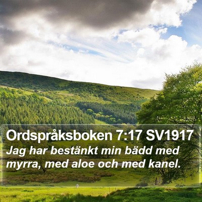 Ordspråksboken 7:17 SV1917 Bible Verse Image