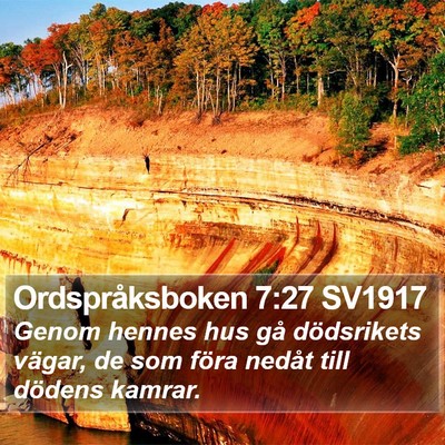 Ordspråksboken 7:27 SV1917 Bible Verse Image