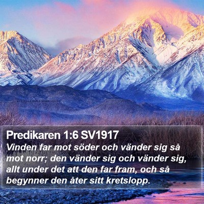 Predikaren 1:6 SV1917 Bible Verse Image