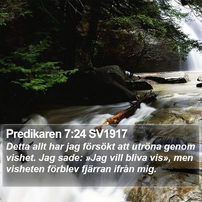 Predikaren 7:24 SV1917 Bible Verse Image