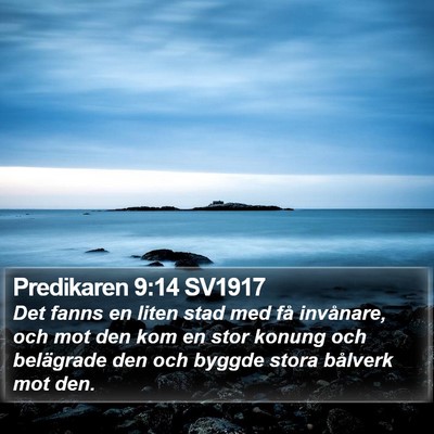 Predikaren 9:14 SV1917 Bible Verse Image