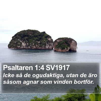Psaltaren 1:4 SV1917 Bible Verse Image