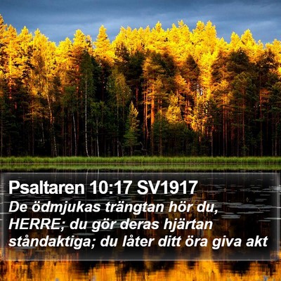 Psaltaren 10:17 SV1917 Bible Verse Image
