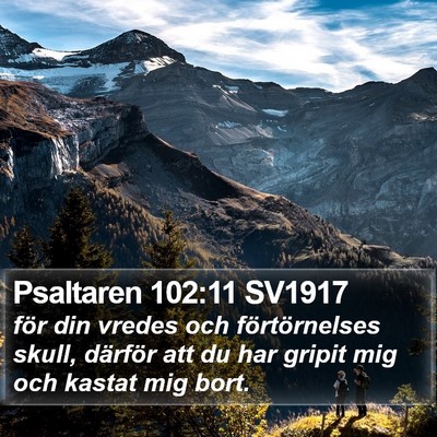 Psaltaren 102:11 SV1917 Bible Verse Image