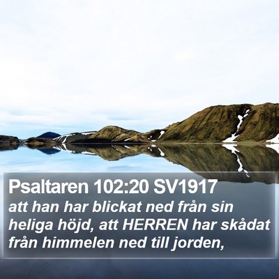 Psaltaren 102:20 SV1917 Bible Verse Image