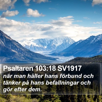 Psaltaren 103:18 SV1917 Bible Verse Image