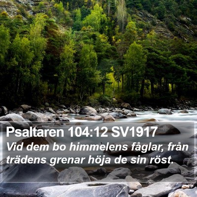 Psaltaren 104:12 SV1917 Bible Verse Image