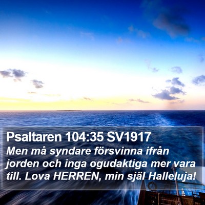 Psaltaren 104:35 SV1917 Bible Verse Image