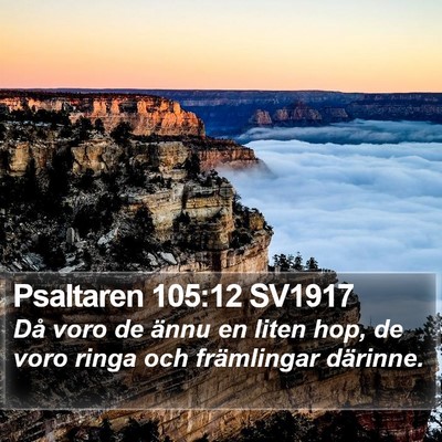 Psaltaren 105:12 SV1917 Bible Verse Image