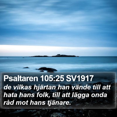 Psaltaren 105:25 SV1917 Bible Verse Image