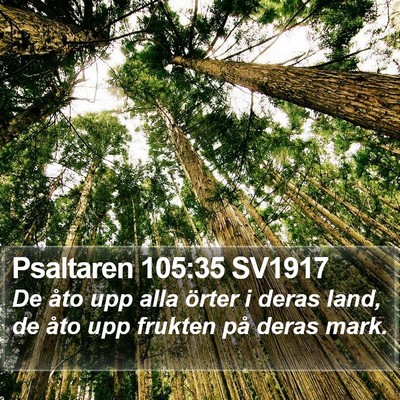 Psaltaren 105:35 SV1917 Bible Verse Image