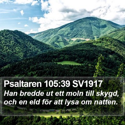 Psaltaren 105:39 SV1917 Bible Verse Image