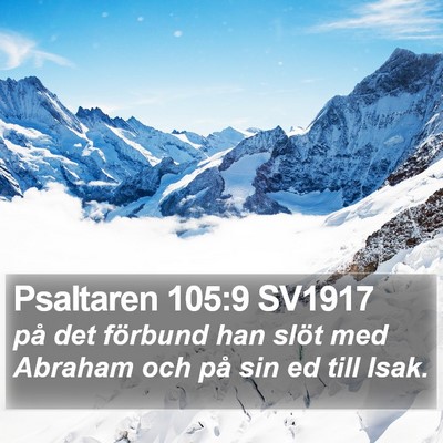 Psaltaren 105:9 SV1917 Bible Verse Image