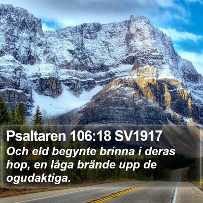 Psaltaren 106:18 SV1917 Bible Verse Image