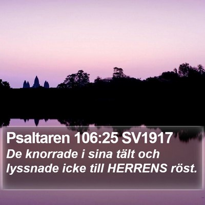 Psaltaren 106:25 SV1917 Bible Verse Image
