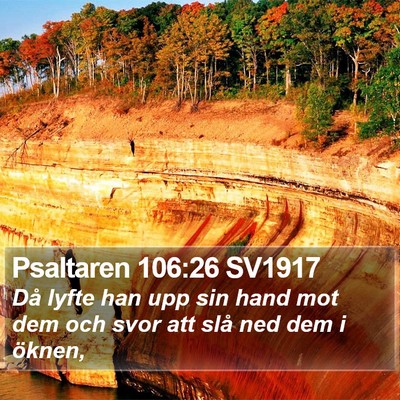 Psaltaren 106:26 SV1917 Bible Verse Image