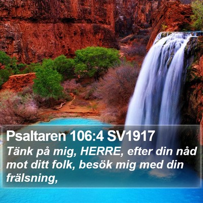 Psaltaren 106:4 SV1917 Bible Verse Image