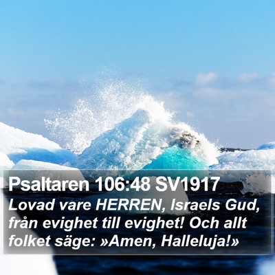 Psaltaren 106:48 SV1917 Bible Verse Image