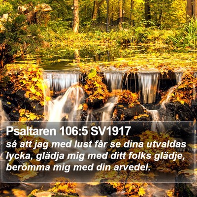 Psaltaren 106:5 SV1917 Bible Verse Image