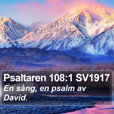 Psaltaren 108:1 SV1917 Bible Verse Image