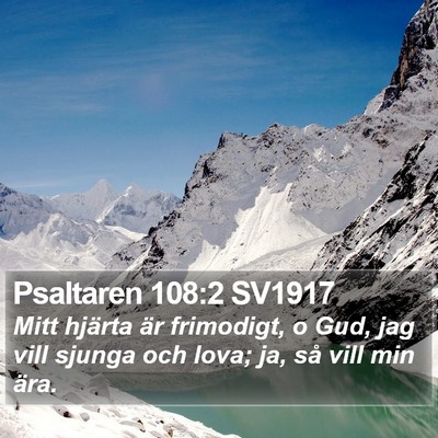 Psaltaren 108:2 SV1917 Bible Verse Image