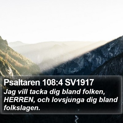 Psaltaren 108:4 SV1917 Bible Verse Image