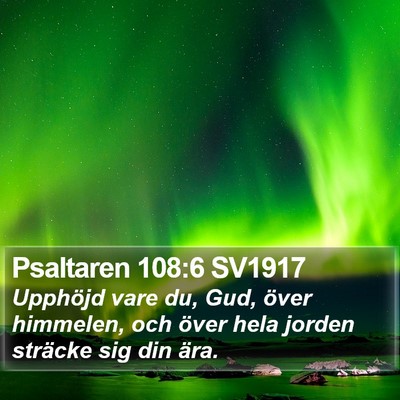 Psaltaren 108:6 SV1917 Bible Verse Image